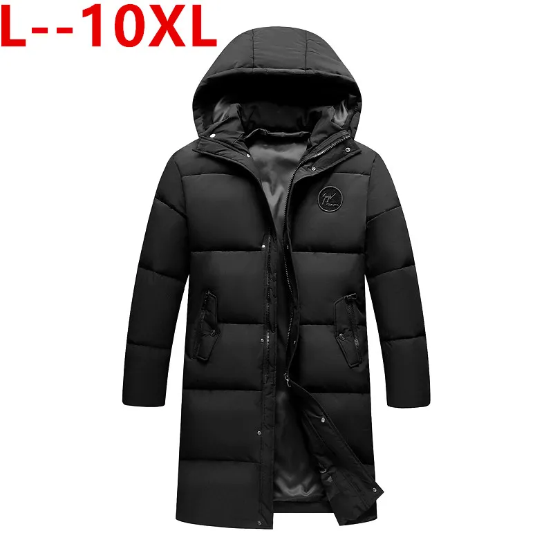 

10XL 8XL 6X long parkas winter jacket men warm Windproof Casual Outerwear Padded Cotton Coat Big Pockets High Quality Parkas Men