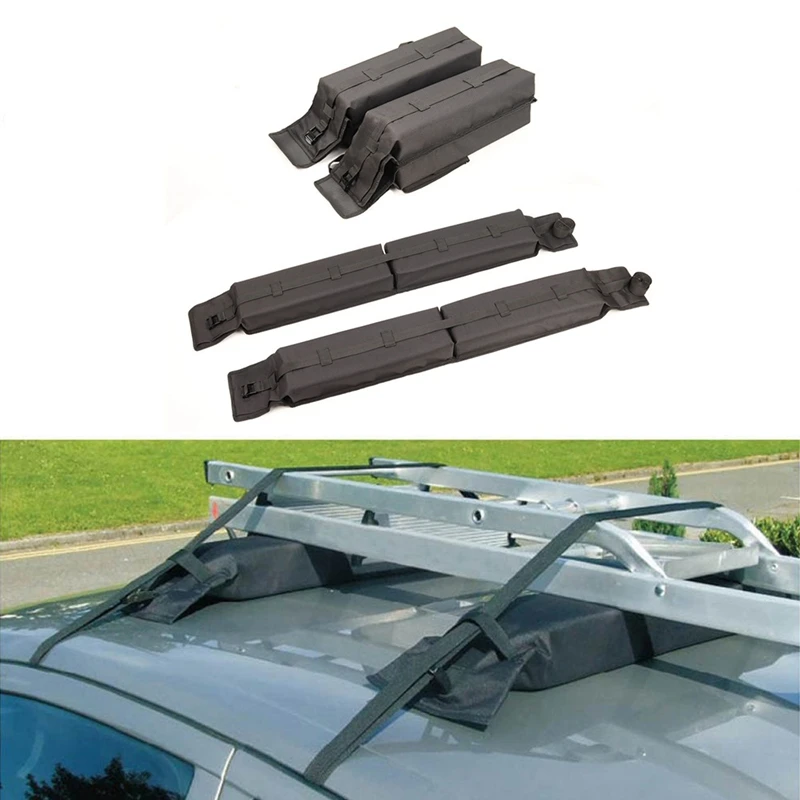 Universal Foldable Car Roof Racks Top Luggage Carrier Rack Carry Load Baggage 600D Oxford Surf Long Pads | Автомобили и мотоциклы