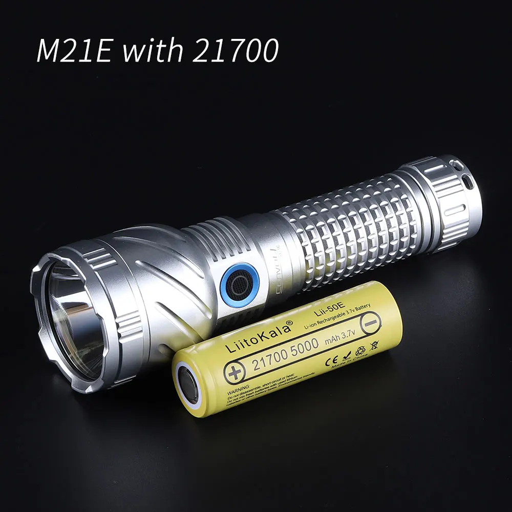Фонарик Convoy M21E 21700 с портом зарядки type-c кВт CULPM1.TG SFT40 SST70 XHP70.2 XHP70.3 Hi. С батареей