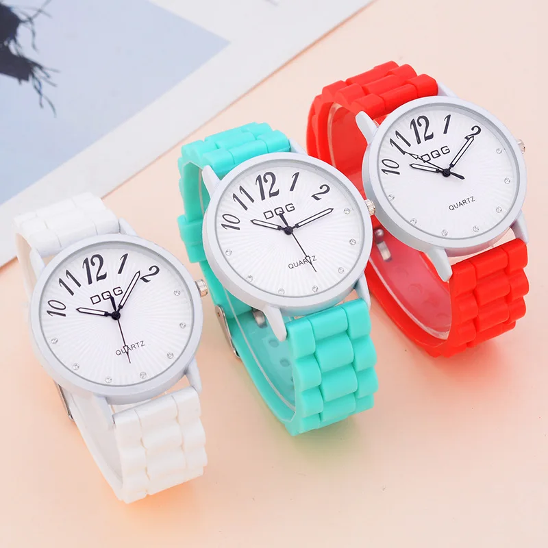 

Silicone Watches Fashion Beautiful Colorful Jelly Student Clocks Casual Luxury Woman Boys Girls Watch Zegarek Damski Reloj Mujer