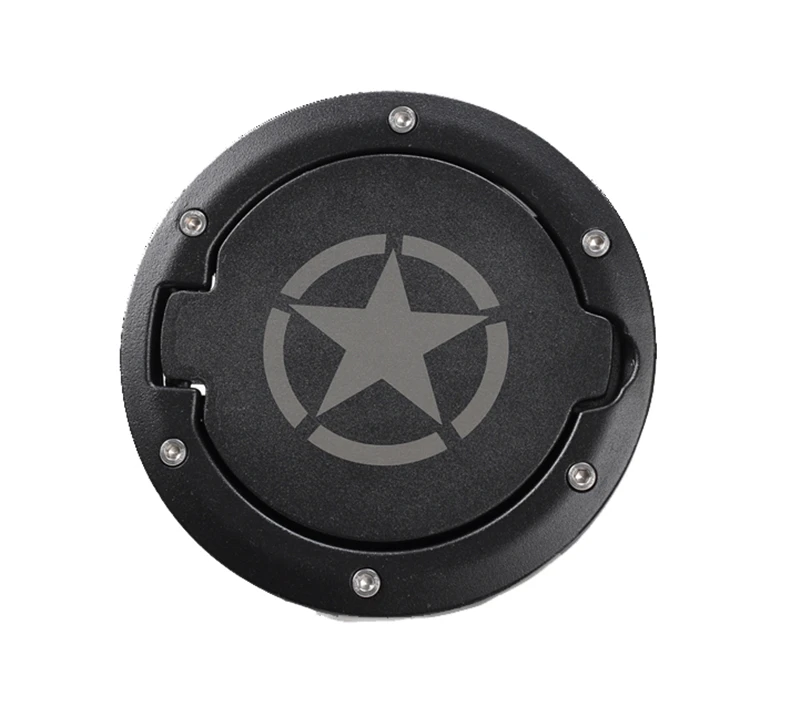 1 шт. черная крышка топливного бака с порошковым покрытием для Jeep Wrangler JK JKU Unlimited