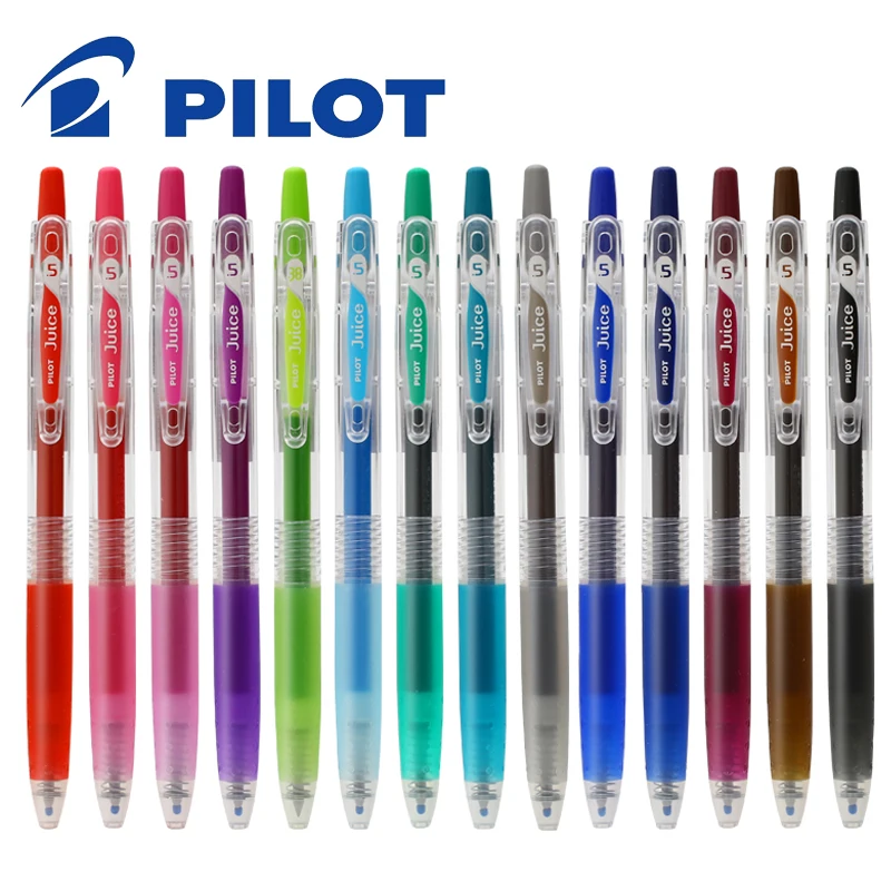 

16Pcs/Lot PILOT Juice Color Gel Pen LJU-10EF 0.5MM Press Pen Student Account Stationery 24 Color Optional