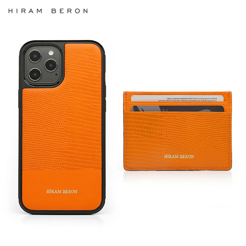 Price Hiram بيرون مشبك حامل بطاقة فاخرة للرجال سحلية نمط الجلود مع الوفير جراب هاتف هدية لعيد ميلاد دروبشيب