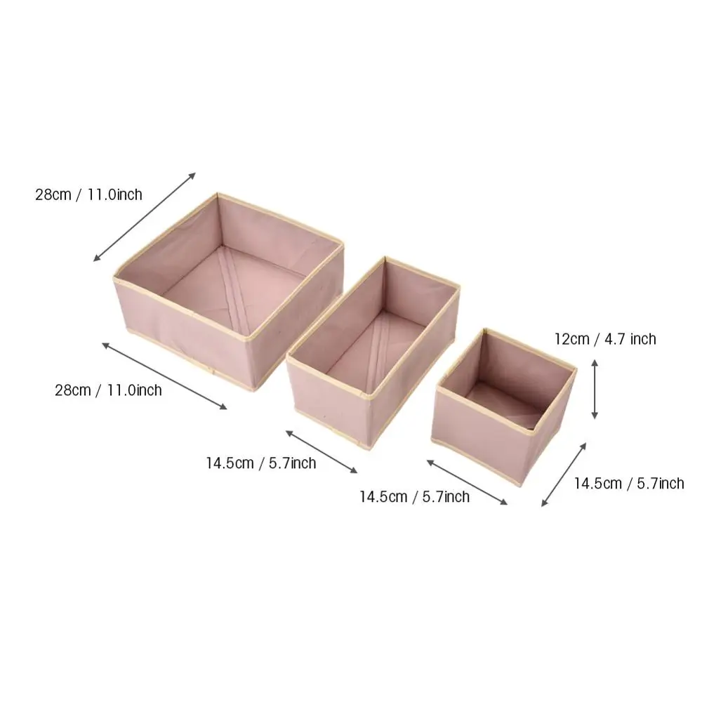 TOPINCN 6Pcs/Set Underwear Bra Organizer Storage Box Drawer Collapsible Closet For Scarfs Socks | Дом и сад