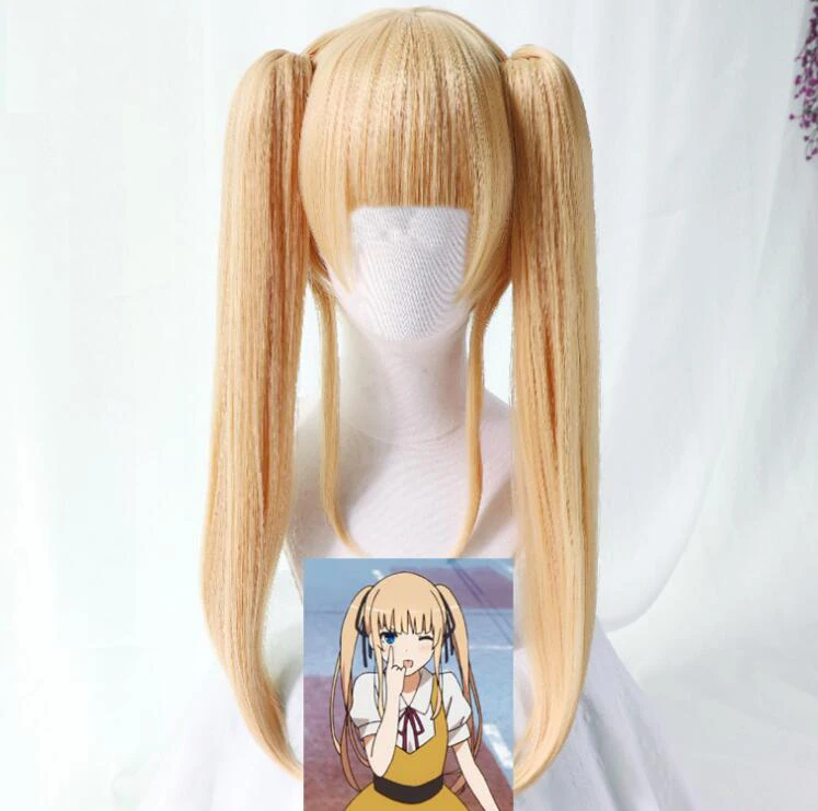 

Парик для косплея сакано из аниме эрири Спенсер Савамура: как поделиться скучной девушкой 30-дюймовый светлый парик