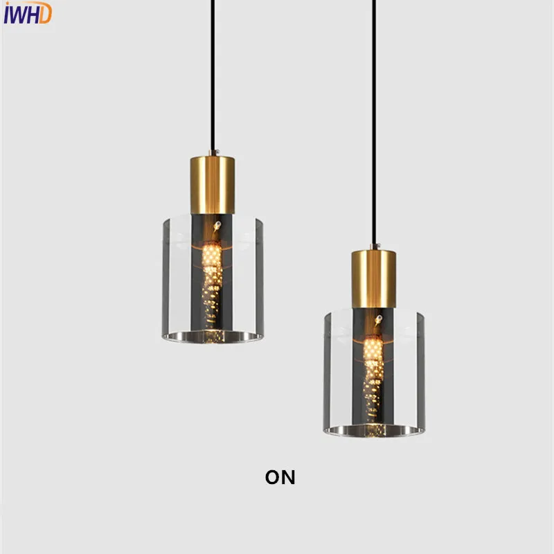 

Creative Glass Pendant Lights LED Postmodern Hanging Lamp Bedroom Light Minimalism Hanglamp Living Room Decoration For Bar Cafe