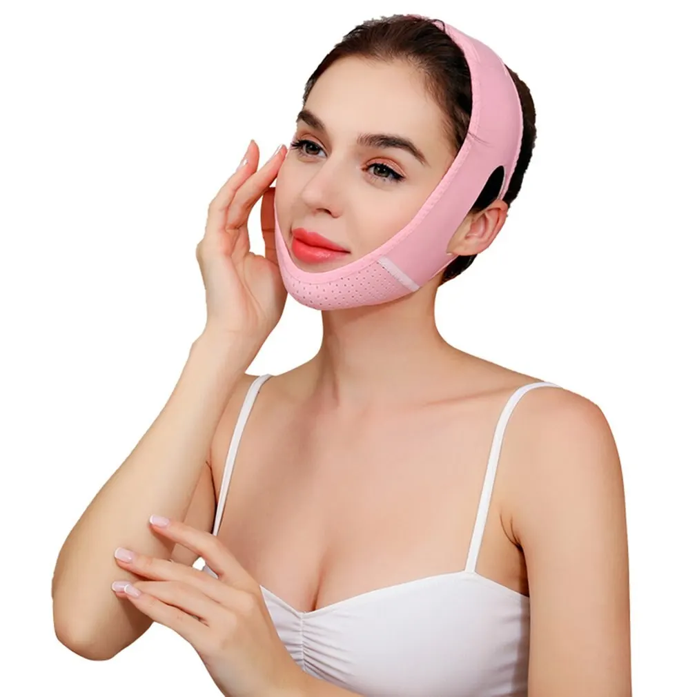 

Comfortable Soft Face-lifting tools Useful Sleep Thin Face Artifact V Face Belt Portable Breathable V Face Bandage