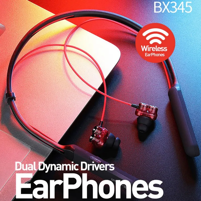 Беспроводные наушники для Bluetooth водонепроницаемые/анти пот мега бас двойные