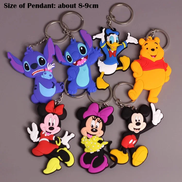 Брелок Disney Микки Маус Аниме Фигурка Минни Стич Дональд Дак Дейзи Винни брелок для