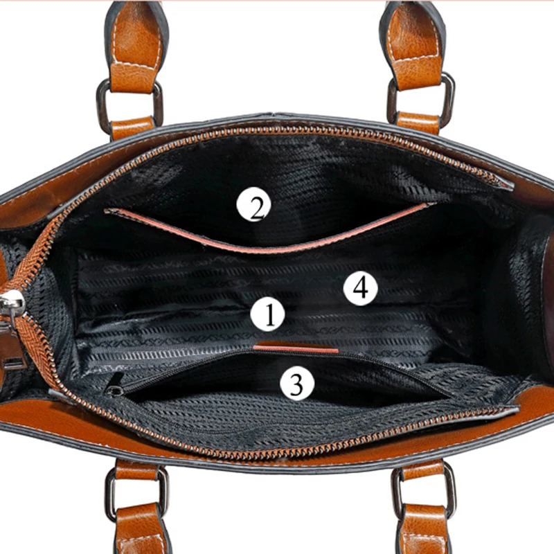 

Women Genuine Leather Shoulder Bag Shopping Tote Fashion Office Ladies Handbag Real Cowhide Messenger Crossbody Top Handle Bags