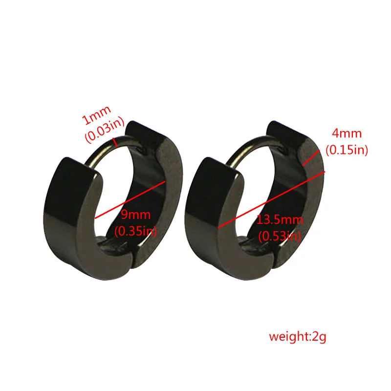 1 пара разноцветных сережек для женщин круглые серьги гвоздики в стиле панк рок