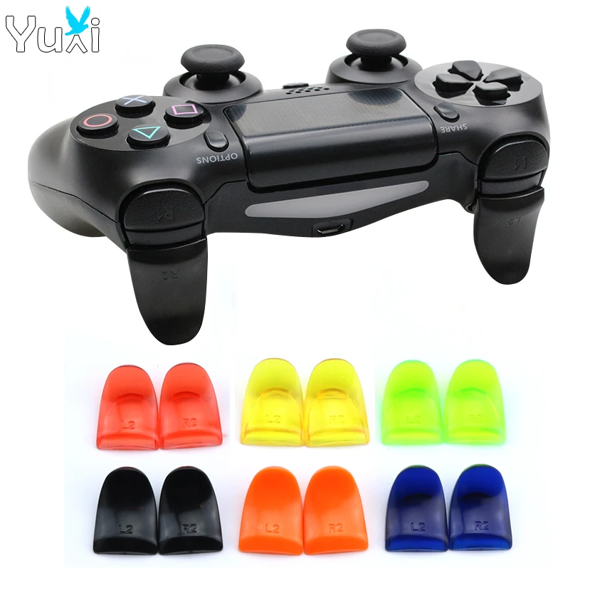 

YuXi For Playstation 4 PS4/PS4 Pro Slim Controller L2 R2 Trigger Extenders Attachments for Dualshock 4 DS4 Gamepad