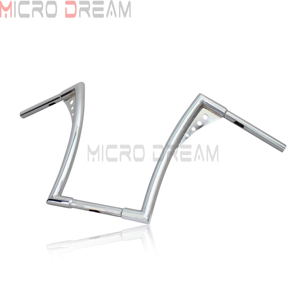 Хромированный мотоцикл 1 1/4 &quotApe Hangers руль 16&quot Rise Fat Bars для Harley Softail FLST FXST Bobber Dyna