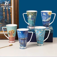 mismatched tall mug wholesale fine bone china porcelain custom coffee mug