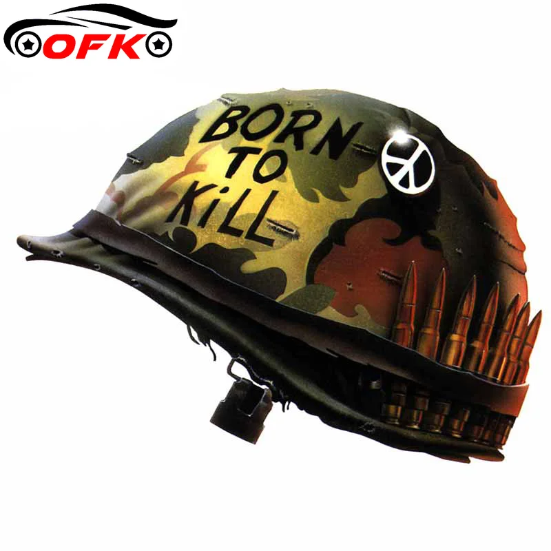 

Fashion For Born To Kill Car Graffiti Sticker Windows Decal Waterproof Sunscreen Personality Decoration 13cm*13cm