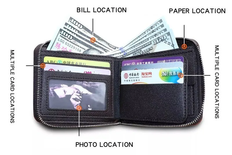 Новый мужской кошелек повседневный карман для монет короткий