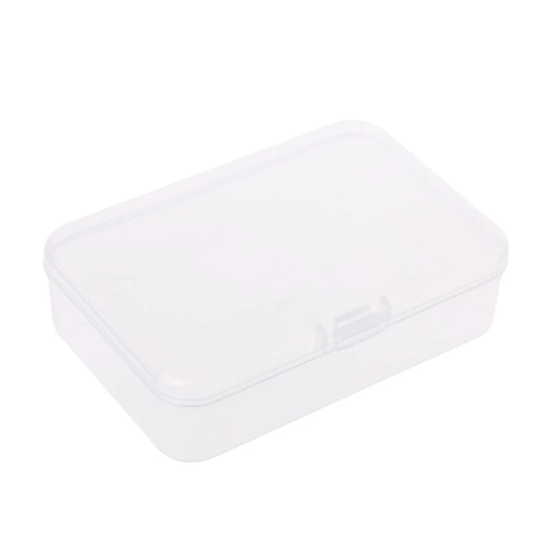 Transparent Plastic Storage Box Rectangle Jewelry Display Organizer Cards Case Hardware Accessory Container Fishing Tools Holder | Дом и сад