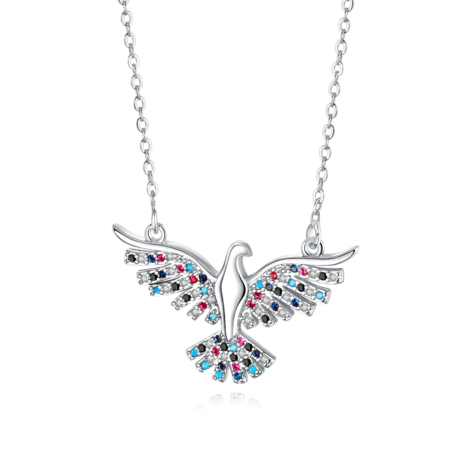 

CH-210 European and American Eagle Pendant Copper Gold Plated Color Diamond Women Necklace Fashion Pendant Wholesale