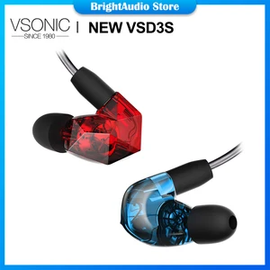 Новые Внутриканальные наушники VSONIC VSD3S HIFI, динамические наушники-вкладыши, Спортивная гарнитура для поп-вокала, музыки