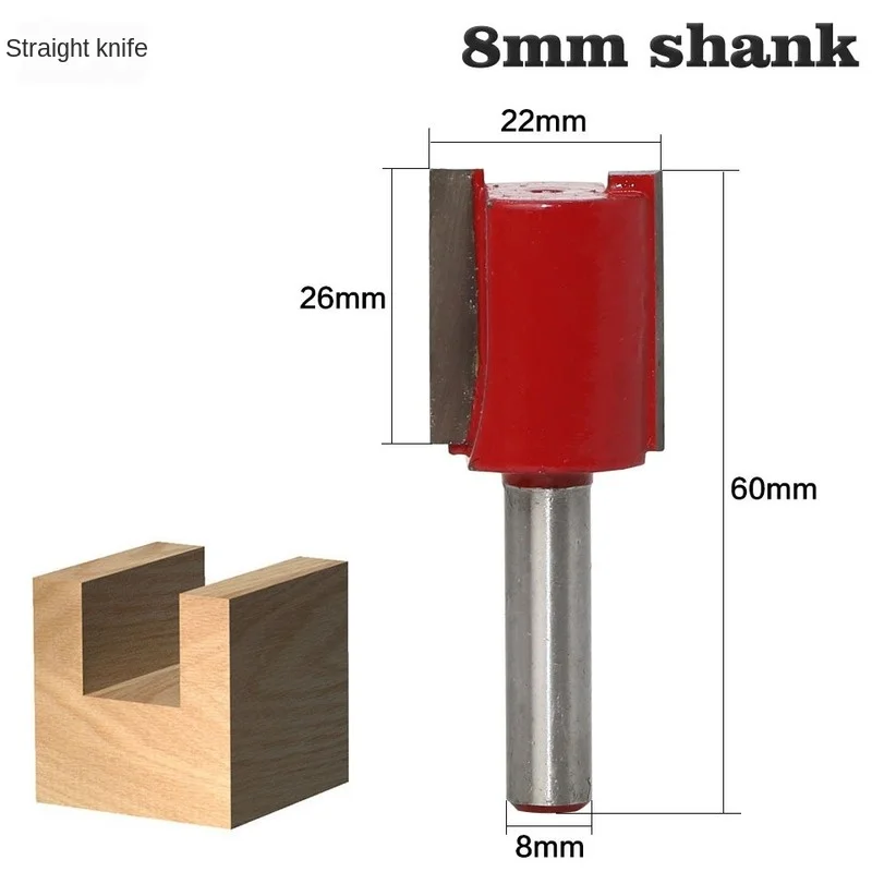 

1PCS 8mm Shank 2 flute straight bit Woodworking Tools Router Bit for Wood Tungsten Carbide endmill milling cutter