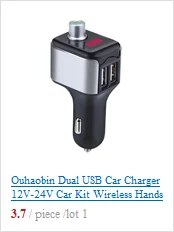 Ouhaobin 2.1A быстрое зарядное устройство двойной USB Автомобильное зарядное устройство ЖК-дисплей 12-24 в прикуриватель для телефонов для планшетов