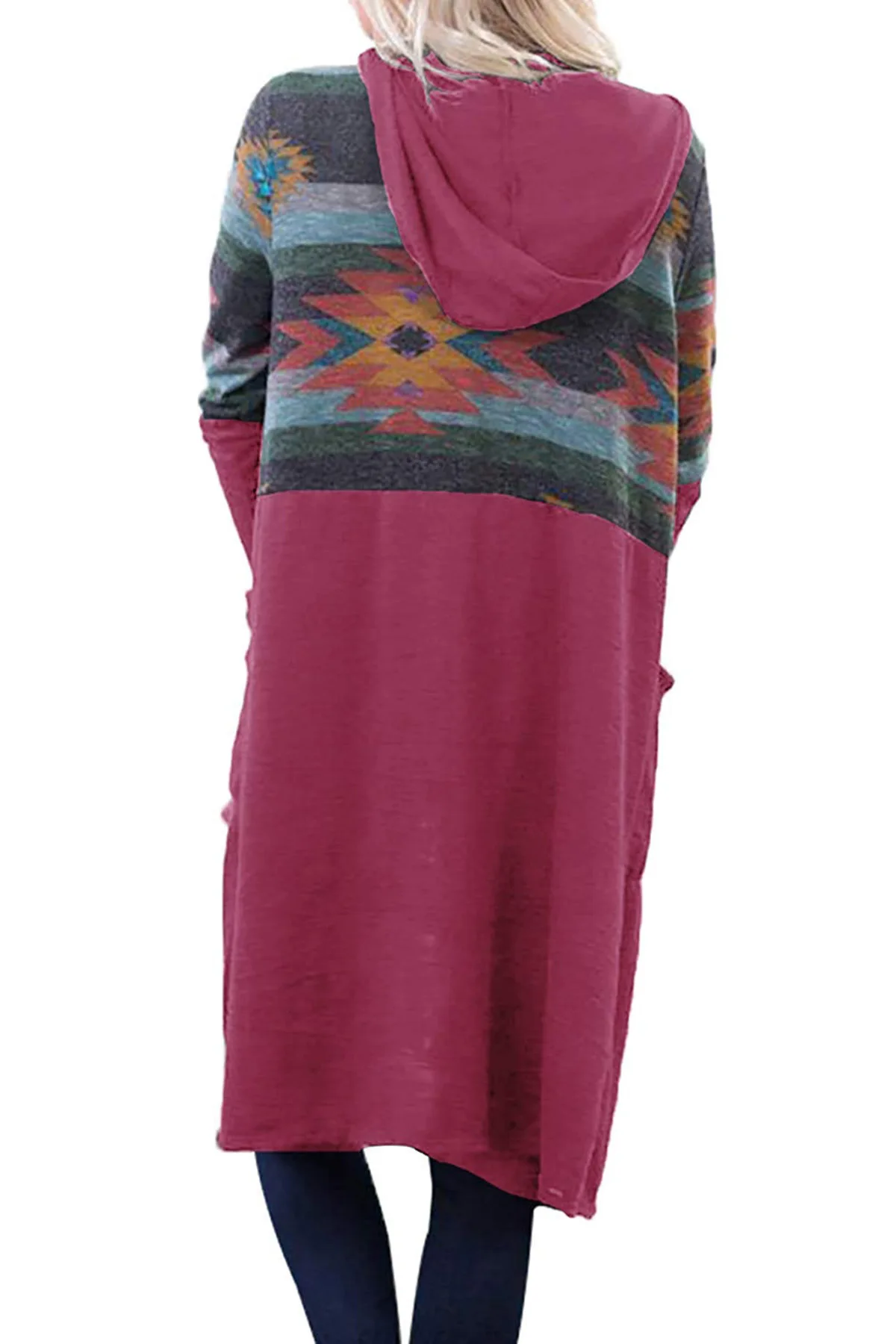 Весна Осень 2020 новый стиль Женское пальто длинный вязаный кардиган с принтом