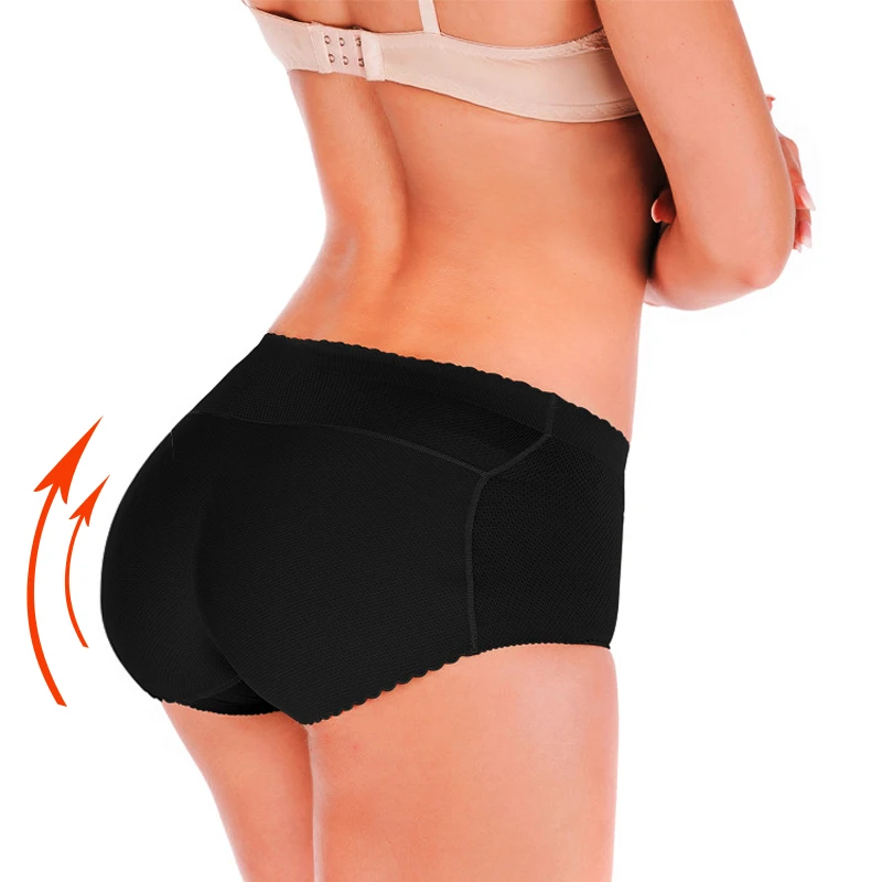 Середины талии Искусственная для ягодиц бедра пуш ап Треугольники трусы гладкие