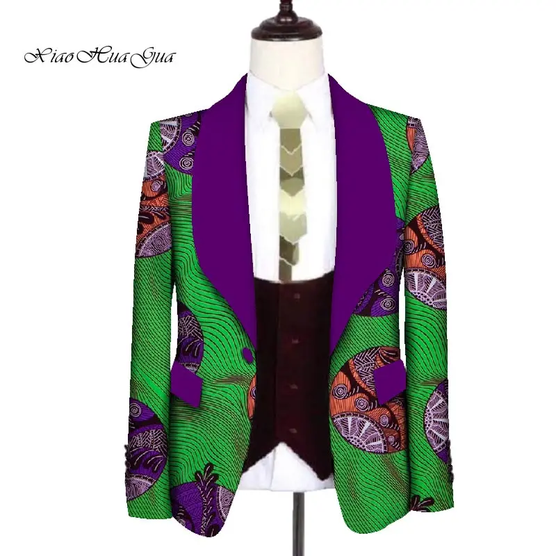 Мужская африканская одежда топы пальто блейзер с принтом свадебное платье