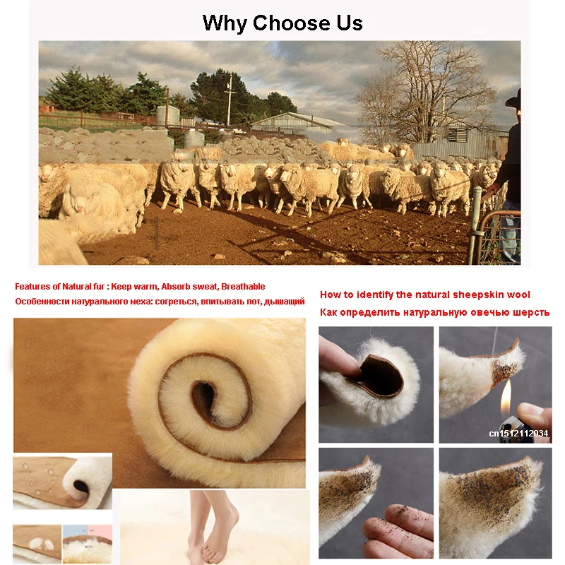 Женские зимние ботинки из натуральной овечьей кожи наивысшего качества теплые