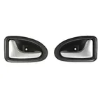 1 пара леваяправая черная хромированная Автомобильная кабельная ручка для межкомнатных дверей Renault Для Clio 2000-2009 23-45 дверей
