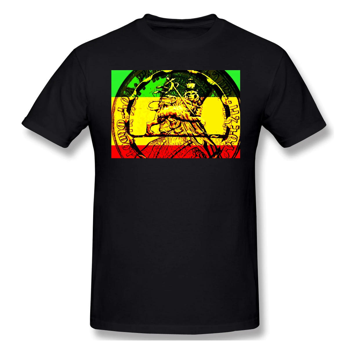 Футболка Rasta Lion Of juah Мужская базовая короткий рукав рубашка R321 США размер | одежда