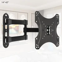 universal 18kg adjustable tv wall mount bracket flat panel tv frame support 15 degrees tilt with gradienter 14 42 inch lcd led