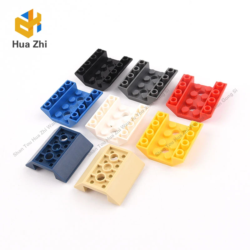 

6PCS 72454 Slope Inverted 45° 4 x 4 Double with 2 HolesBuilding Blocks Parts MOC DIY Education Build Toys Brick