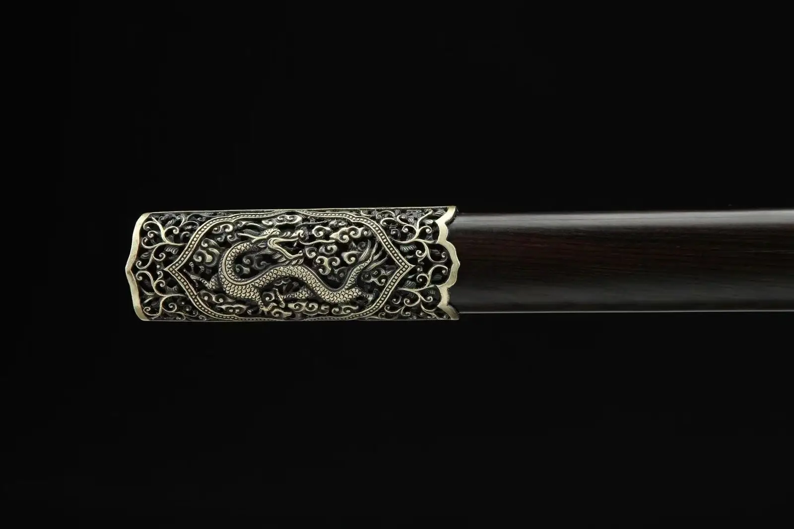 Китайский боевой нож Тан Дао СТАЛЬНОЙ широкий ручной работы с узором Swor | Дом и