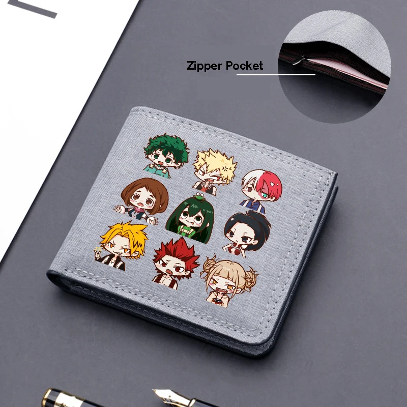 Модный мини-кошелек My Hero моя геройская Академия из японского аниме тонкий
