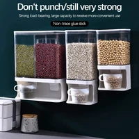 wall mounted dry food dispenser convenience rice storage jars box dispenser container for grain bulk cereal rice candy