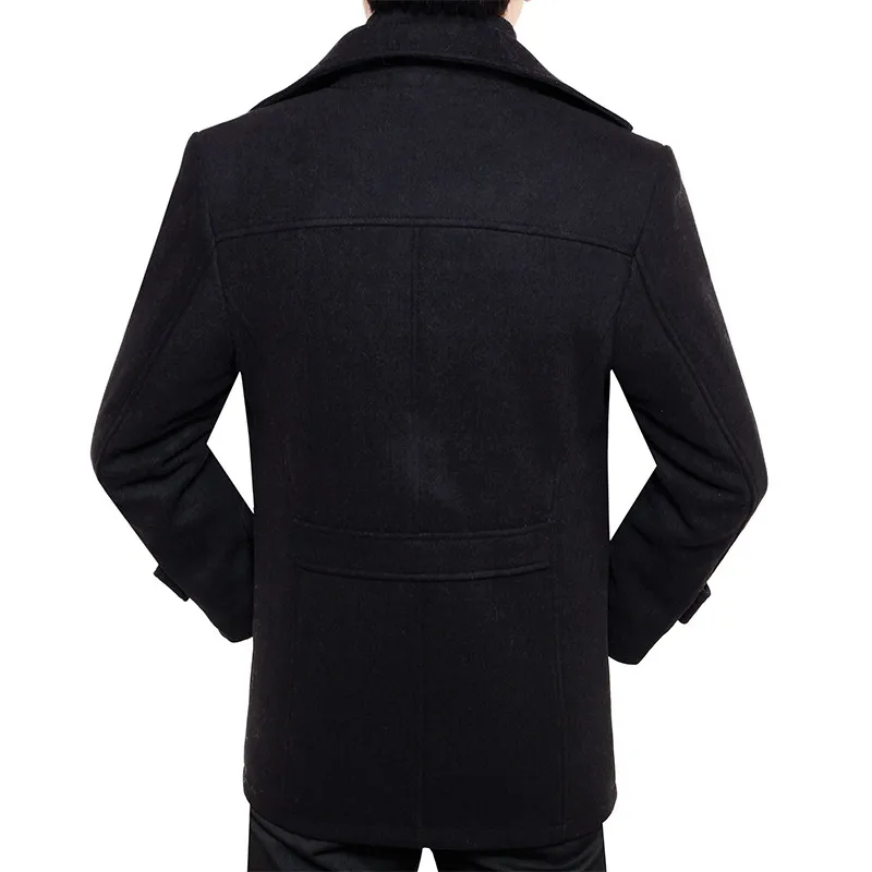 Мужское зимнее шерстяное пальто 2019 высокое качество Смарт Бизнес Стиль