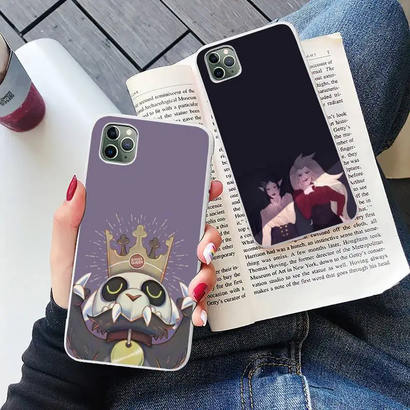 

The Owl House Phone Case Candy Color for iPhone 6 6S 7 8 11 12 XS X SE 2020 XR mini pro Plus MAX mobile bags Anime Cartoon Luz