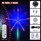 Умное Управление по Bluetooth, фейерверк, световой барабан, ритмисветильник, дистанционное управление музыкой, полный комплект, украшение для рождественской вечеринки