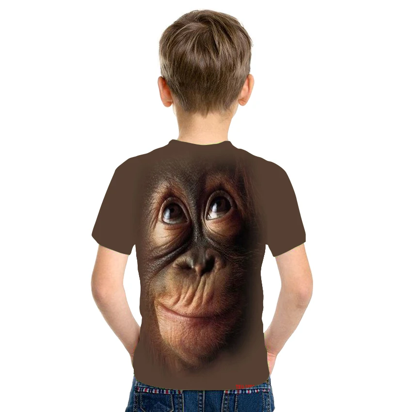 

2021 Summer New Orangutan Wars Men's T-shirt Summer Fashion Short Sleeve 3D Round Neck Top Tide Breathable and Comfortable