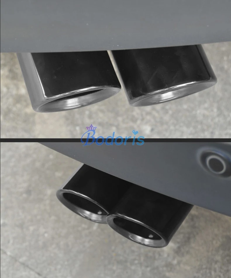 Автомобильный Стайлинг Ti черный цвет глушитель выхлопной трубы наконечник 2017 2018