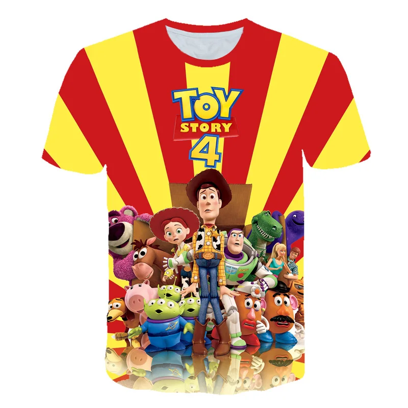 Летняя одежда для маленьких мальчиков Детская футболка с 3D принтом История