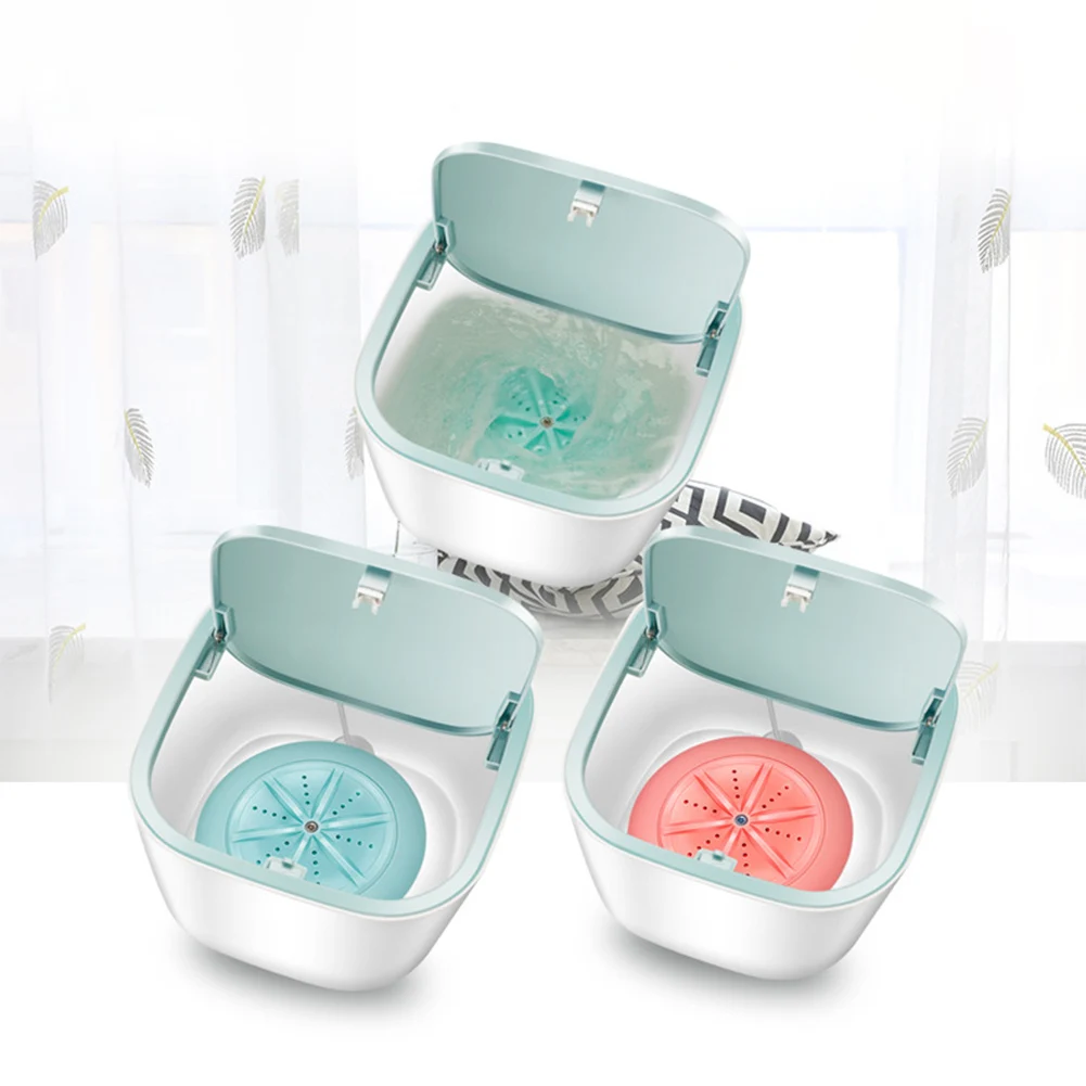 

3.8L Ultrasonic Mini Underwear Washer USB Powered Clothes Washing Machine Powered Household Travel Laundry Washer Machine