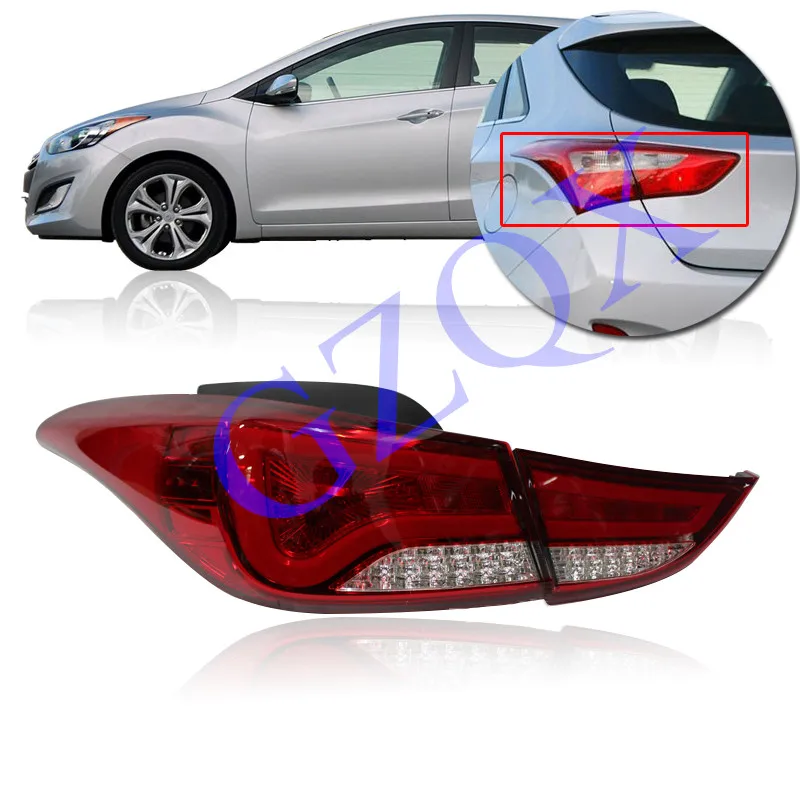 CAPQX 1 пара светодиодный задний фонарь светильник для Hyundai Elantra 2010 новинка 2015 Tuscon