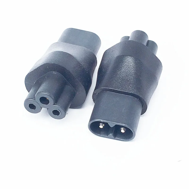 Адаптер питания IEC 3Pin мама к 2Pin папа 320 C6 C8 адаптер C7 C5 2 контактный
