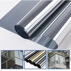 Водонепроницаемая пленка для окон 300*50 см, односторонние зеркальные Серебристые изоляционные наклейки, отказ от уф, тонировка для окон, пленка для украшения дома