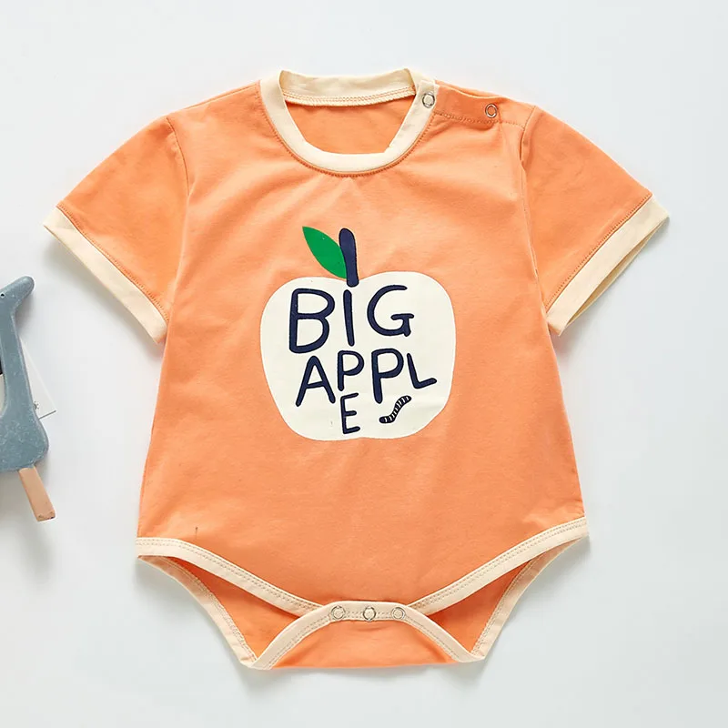 

Casual Baby Boy Girl Short Sleeve Printing Rompers Summer Children Rompers Kids Baby Boy Girl Clothes Romper Infant Rompers