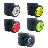 4pcs 12mm hex wheels tires upgrade for wltoys 144001 124019 124018 remo 1631 model buggy diy modified parts