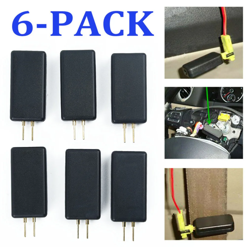 Accessories Airbag Emulator Bypass Parts Replacement Resistor 6Pcs Black