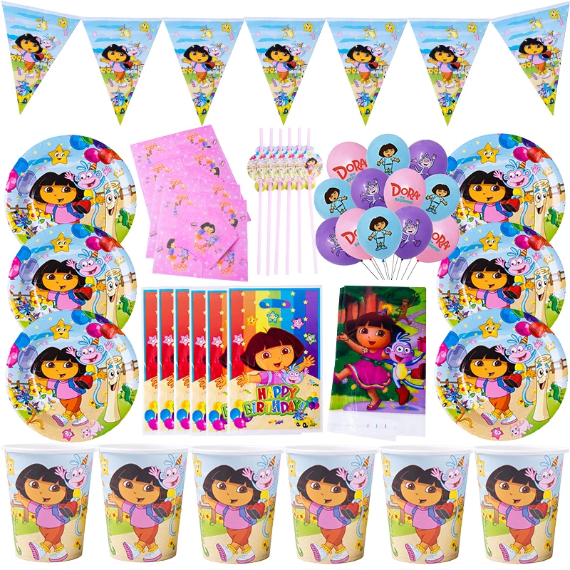 

Набор одноразовой столовой посуды на 6 персон с настраиваемым фоном